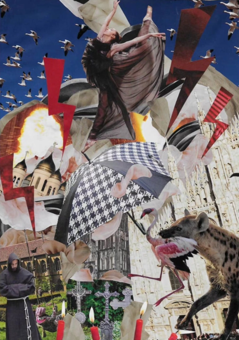 My body, my collage, an analog collage made in response to the Black Protests in Poland.